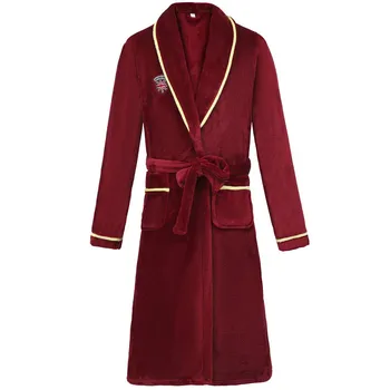 

Winter Thicken Warm Kimono Bath Gown Nightgown Female Flannel Robe Sleepwear Casual Nightwear Soft Women Home Clothes Negligee