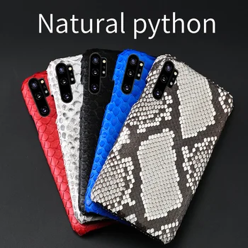 

Genuine Python leather phone case For samsung note 10 plus case note 10+ shockproof coque for Galaxy note 10 plus case leather