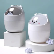 

Household Daily Necessities Desktop Decoration Trash Can Cute Small Mini Table Dining Table Desk Creative Decoration Cartoon