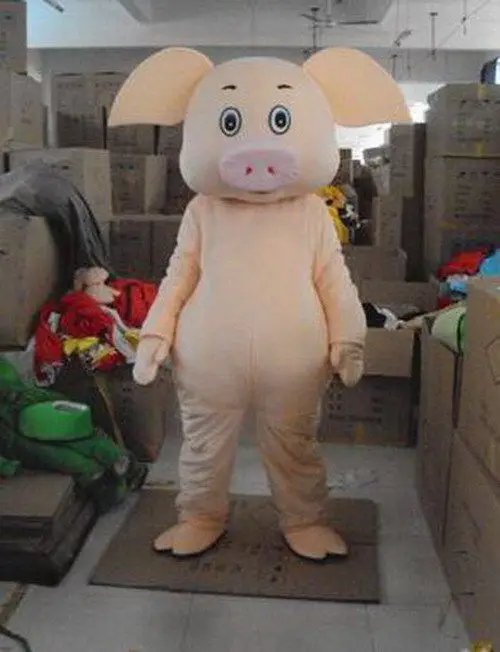 

New Version the fat face pig Mascot Costume Adult Birthday Party Fancy Dress Halloween Cosplay Outfits Clothing Xmas