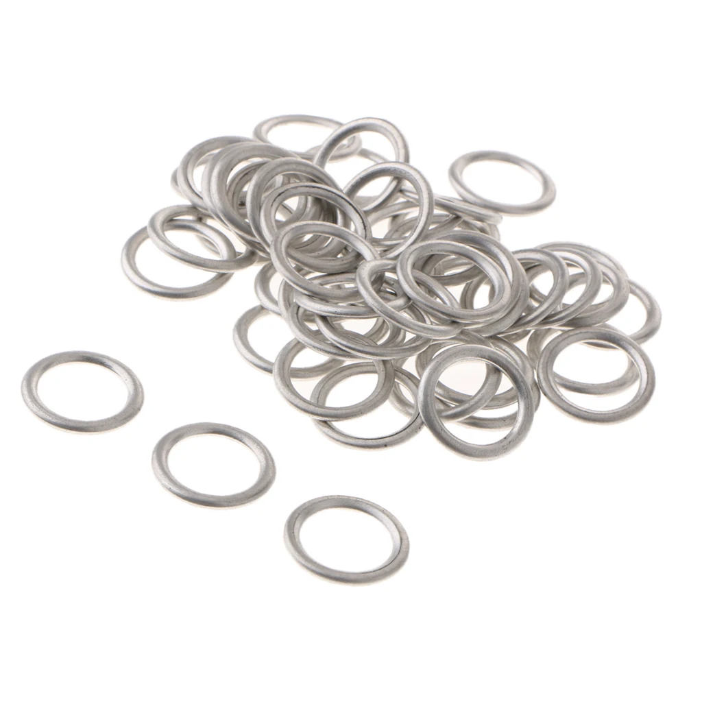 50 Pieces Engine Oil Drain Plug Washer Suitable for Audi S4 A4 Q5 VW Touareg