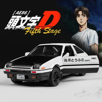 

Classic 1:28 Initial D AE86 Alloy Car Model Diecasts & Toys Pull Back Light Sound Diecast Vehicle Toys For Children Adults Gifts