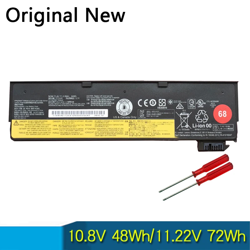 

New Original Battery 45N1136 for Lenovo Thinkpad X270 X260 X240 X240S X250 T450 T470P T450S T440 T440S K2450 W550S T560 45N1738