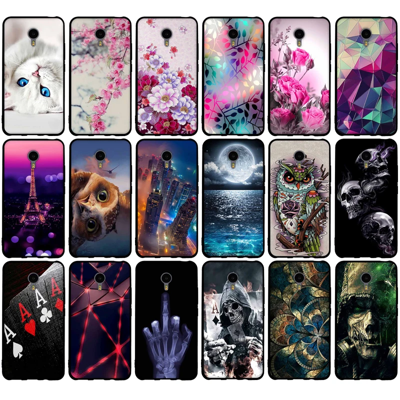 Soft TPU Case for Meizu m2 note Case 5.5 inch Paiting Art Silicon Back Cover For Meizu M2 NOTE Meilan Note 2 Phone Cases Cover
