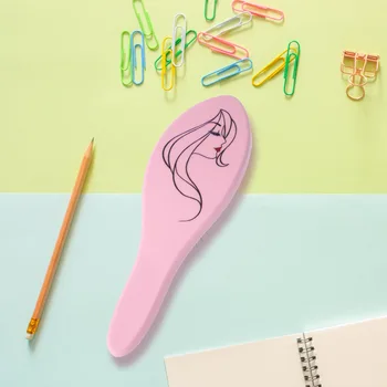 

Anti-Static Comb Hairdressing Comb Massage Plastic Simple Durable Hair Comb for Store Home (Pink)