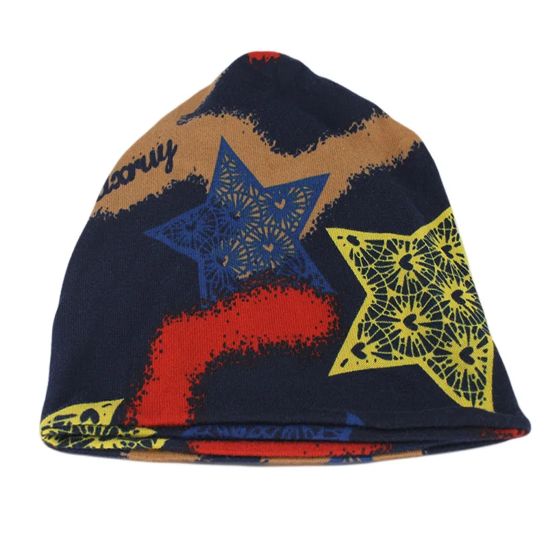 Hip Hop Frauen Beanies Skullies Mode Frühjahr Schönheit Mädchen Hut Knochen Für Dame Casual Floral Gorras Schal Doppel-Verwendet marke Motorhaube – Detail 1