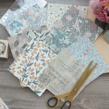 

30 Sheets DIY 12*12cm Flower and Bird Painting Theme Craft Paper Scrapbooking Creative Paper DIY Gift Use