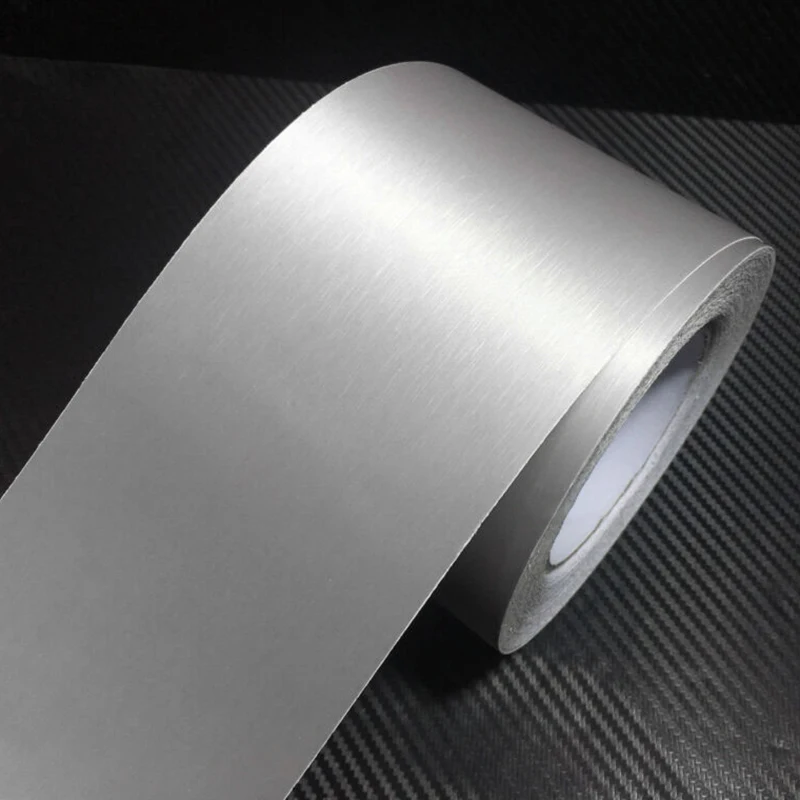 

DIY Sticker Body Car Film Matte Brushed Steel Vinyl Silver Decal Cover