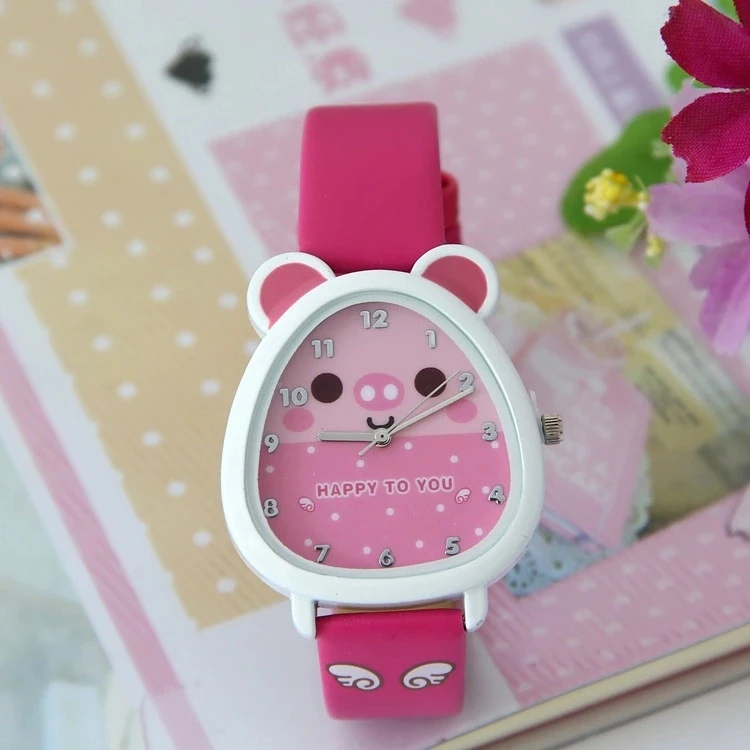 Супер детские часы девочка мультфильм детские спортивные часы корейская мода водонепроницаемые девушки Студенческие часы