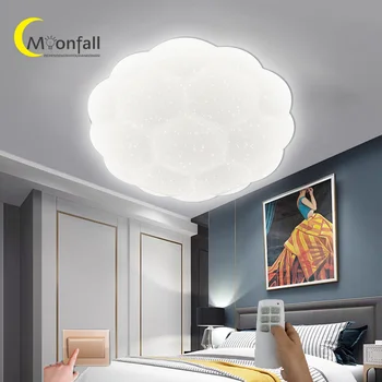 Cmoonfall-luces led para habitación, lámpara de techo