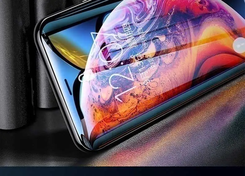 200D изогнутое защитное закаленное стекло для iPhone X XS 11 Pro Xs Max XR Защитное стекло для экрана на iPhone 7 8 6 6S Plus стеклянная пленка