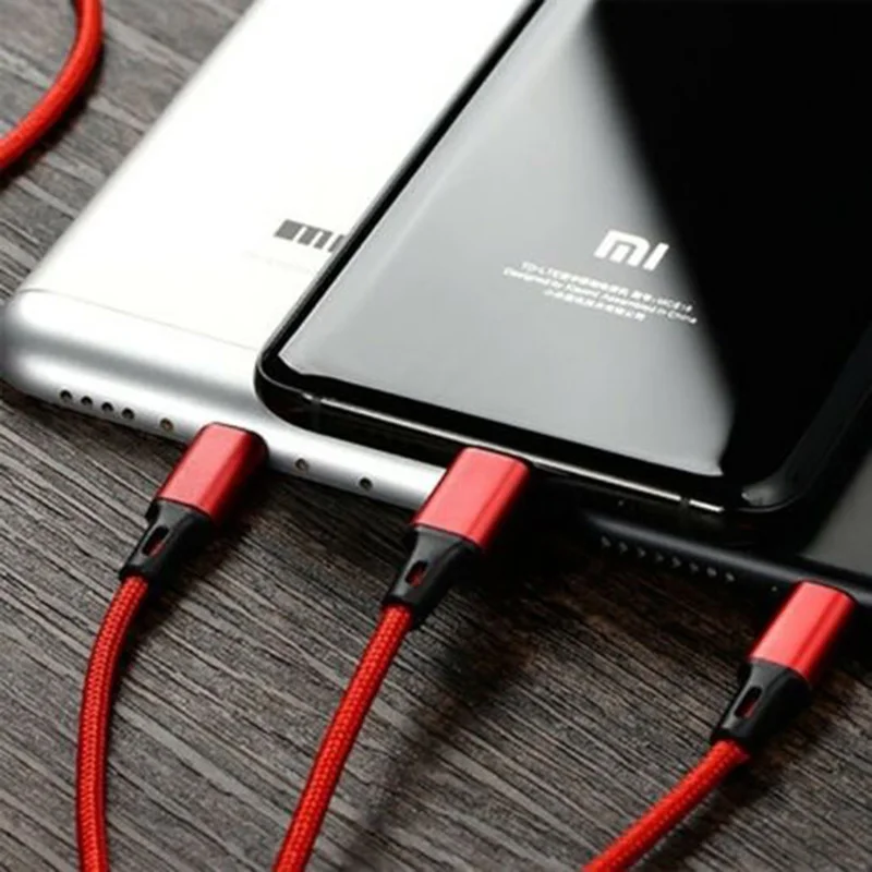 USB кабель для iPhone XS X 8 7 6 зарядное устройство 3 в 1 микро USB кабель для Android USB TypeC кабели для мобильных телефонов для samsung S9