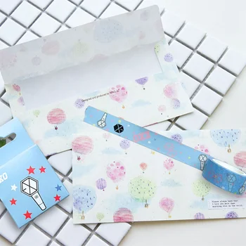 

New Kpop TWICE EXO BLACKPINK SEVENTEEN GOT7 Cute Washi Tape Paper Masking Scrapbook Notebook Sticker DIY 1.5cm*5m