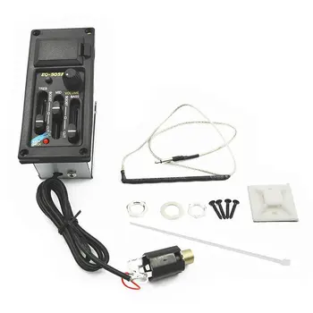 

EQ-505R Acoustic Guitar 3 Band Preamp Amplifier Equalizer Pickup Piezo