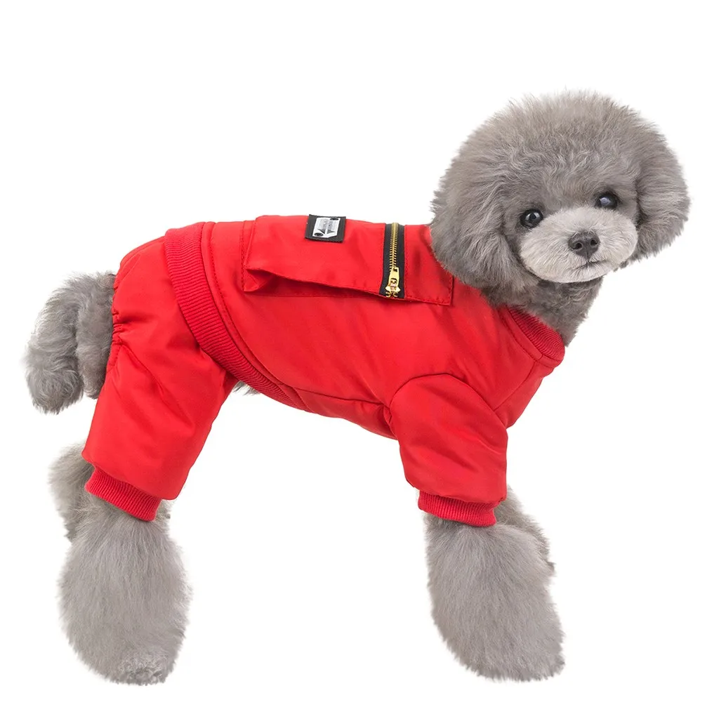 Four-legged Pocket New Pet Coat Autumn And Winter Keep Warm Cat Dog Clothing dog coats jackets ropa perro invierno chihuahua