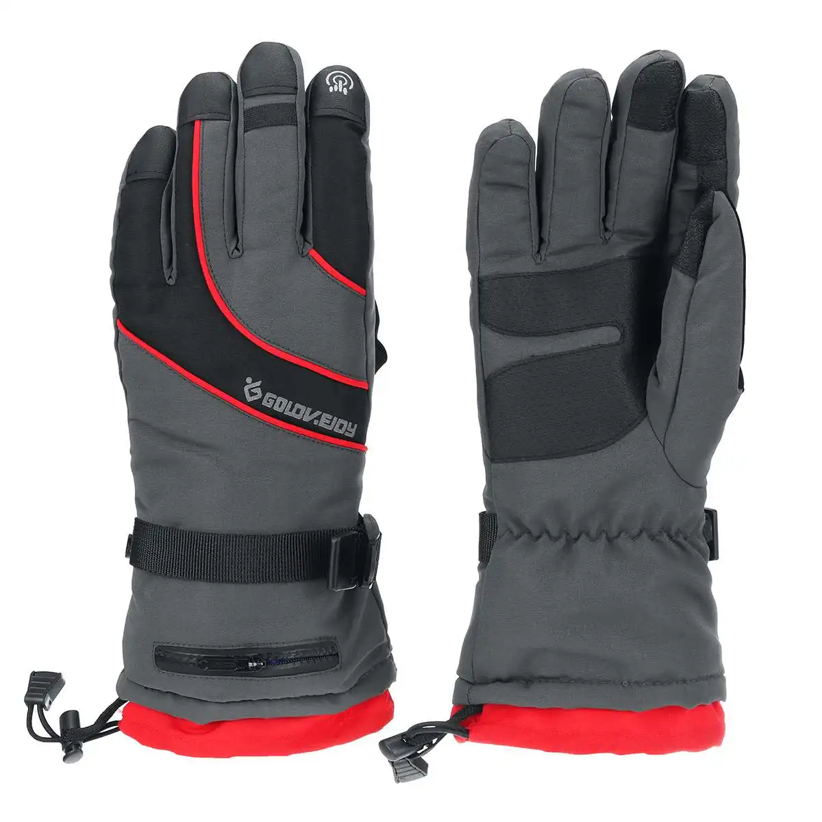 Мужские лыжные перчатки, флисовые перчатки для сноуборда, снегохода, езды на мотоцикле, зимние перчатки, ветрозащитные, водонепроницаемые, унисекс, зимние перчатки