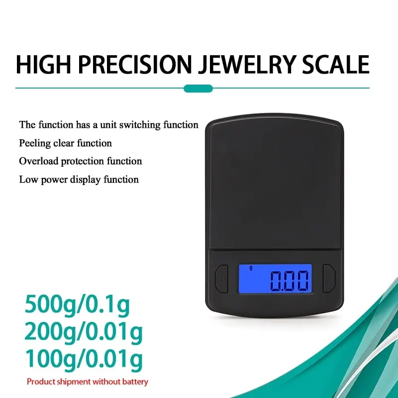 Карманные Цифровые Мини-весы 100 г/200 г/500 г x 0 01 г/0 1 | Инструменты