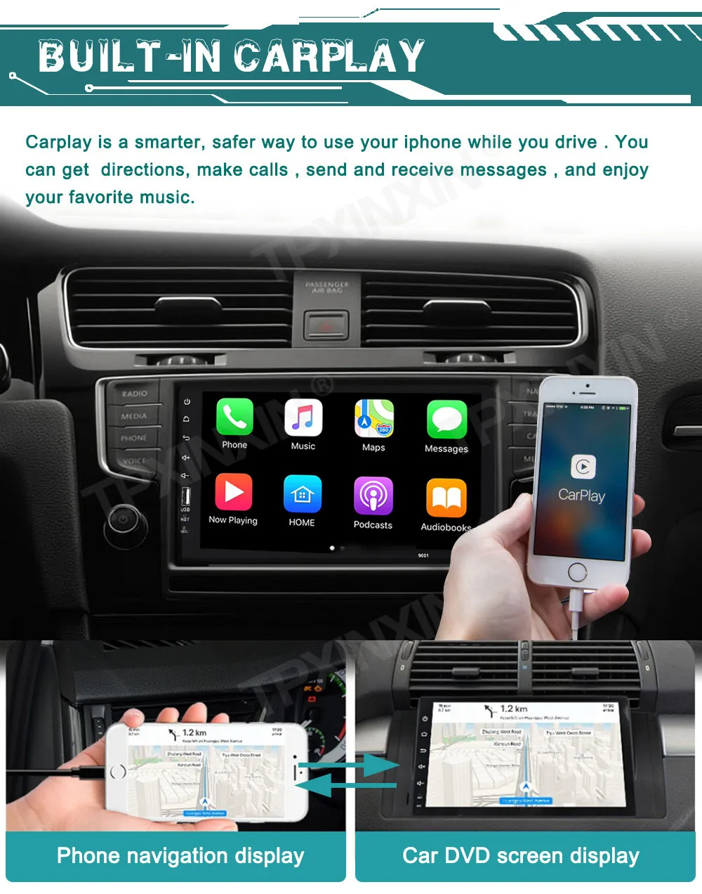 Автомобильное радио для JEEP Compass Patriot Bluetooth 2010-2016 стерео 2  Din проигрыватель Антенна GPS навигация Carplay DSP OBD без  CD-проигрывателя | AliExpress