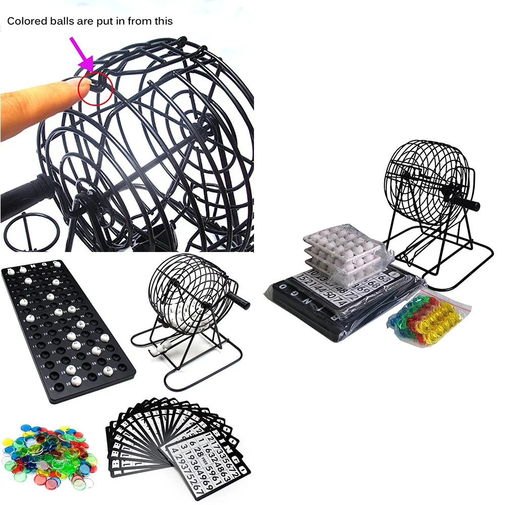 de Mesa Puzzle Partido Sorteio Jogo Bingo Conjunto Bola