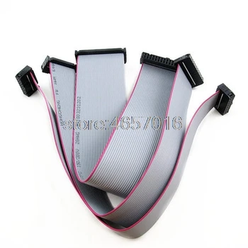 

10pcs FC-10/14/16/20/34/40P 2.54mm Pitch JTAG AVR Download Cable Wire Connector Gray Flat Ribbon Data Cable 10cm 20cm 30cm