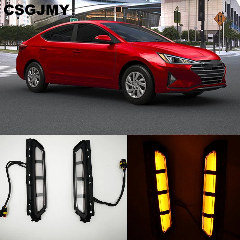 Daytime Running Light DRL LED Fog Lamp Day Light For Hyundai Elantra 2017~2019