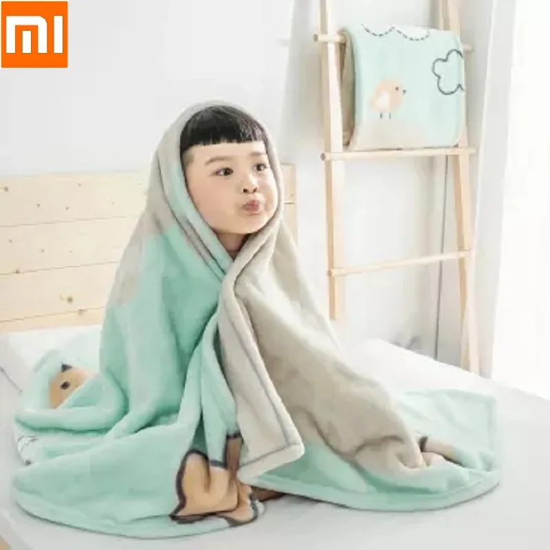 

New xiaomi Children's cloud blanket soft Skin-friendly Keep warm Breathable Comfortable Sleeping blanket
