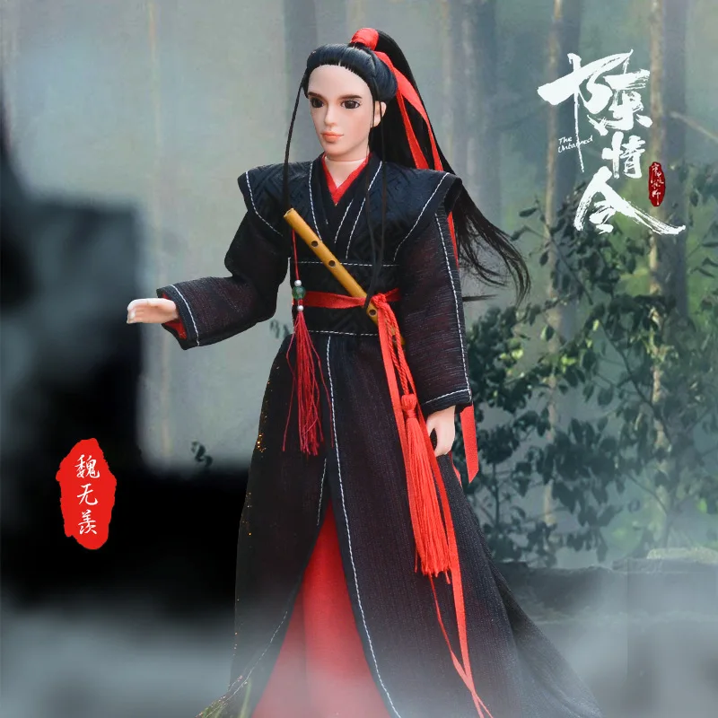 Древнее платье кукла 30 см китайские боевые искусства Новый рыцарь 14 подвижных