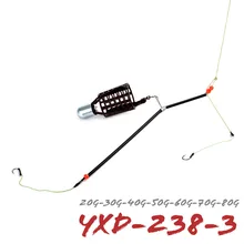 

1 PC Fishing Group 20-80g Bait Black Cage Golden Feeder Carp High Carbon Steel Stainless Hooks Accessories String