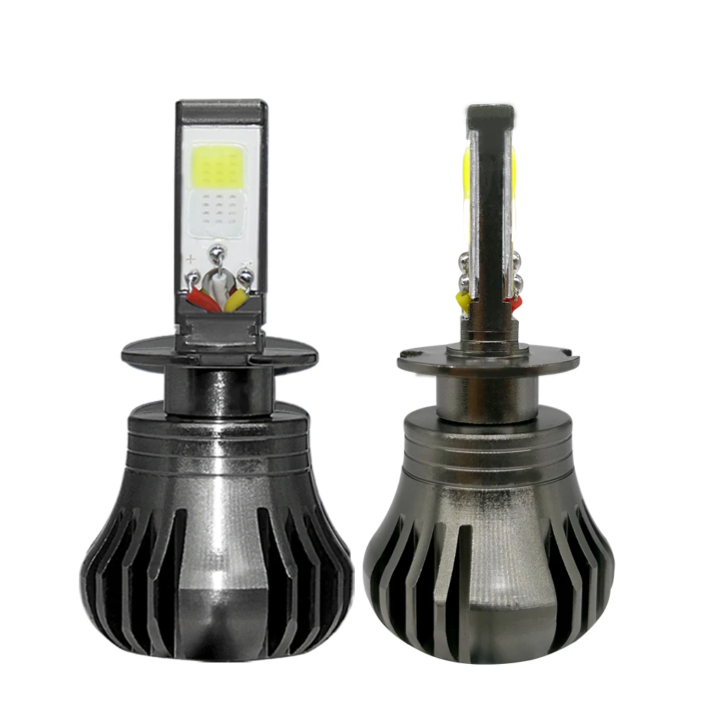 

2PCS LED Car Headights H3 H11 880 White And Blue Two Lighting Modes 12V 24V LED Fog Light Bulb Auto Car Driving DRL Lamp