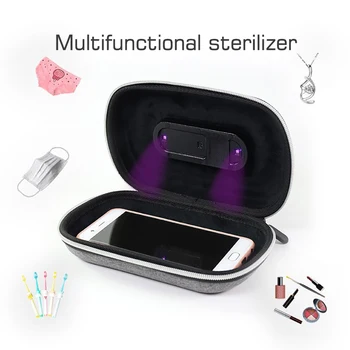 

UV Light Phone Sterlizer Portable Storage Box Multifunction Clean Underwear Masks Makeup Tools Desinfection Machine for Nails