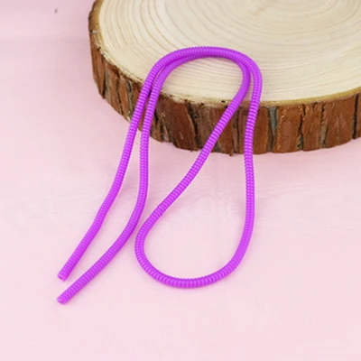 60 см usb зарядный кабель для передачи данных защита провода защита шнура обёрточная бумага устройство для сматывания кабеля органайзер для iPhone для Xiaomi - Цвет: purple