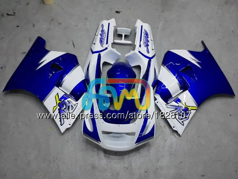 No. 10 Body For SUZUKI Blue white SAPC VJ21 RGV250 88 89 90 91 65BS.2 RGVT250 VJ 21 RGV-250 VJ22 RGV 250 1988 1989 1990 1991 Fairing - Цвет: No. 10