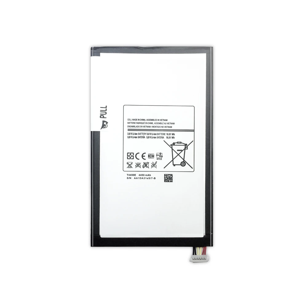 Литий-полимерный аккумулятор для планшета samsung GALAXY Tab 3 8,0 SM T310 T311, сменный аккумулятор 4450 мАч T4450E