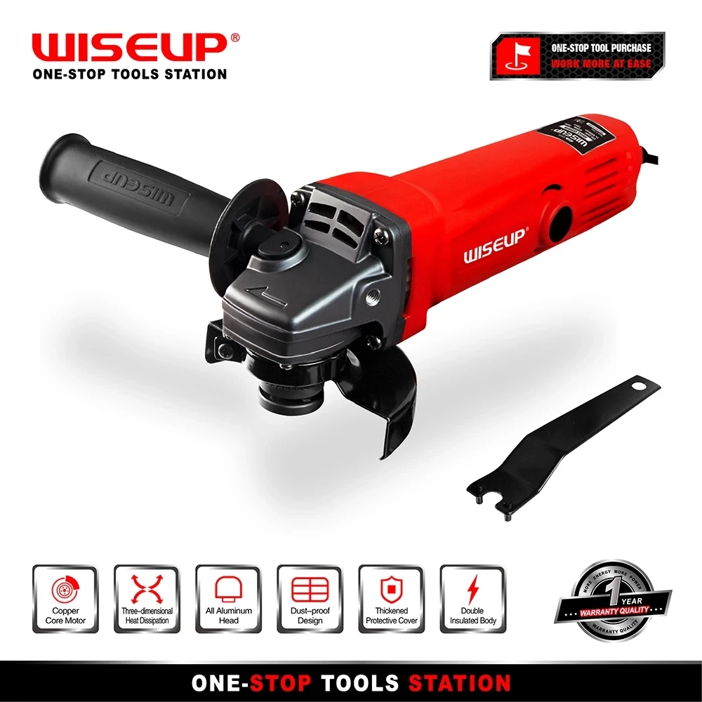 WISEUPElectricAngleGrinder710W220V100mmAngleElectricTool
