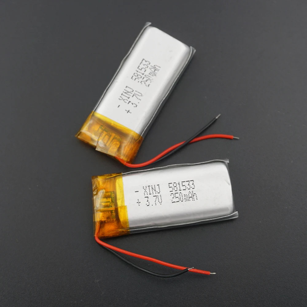 XINJ 3 7 V 250mAh литиевая полимерная аккумуляторная батарея Li ion li po cell 581533 для MP3/MP4
