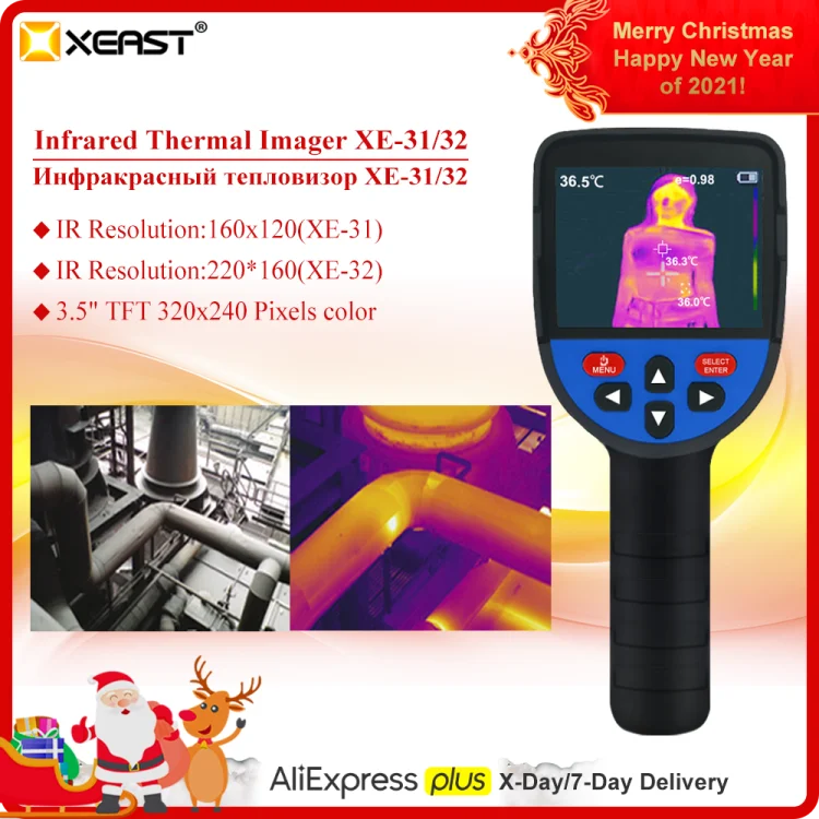 XEAST XE 33 новый продукт портативная тепловизионная камера 320*240 Разрешение дисплей