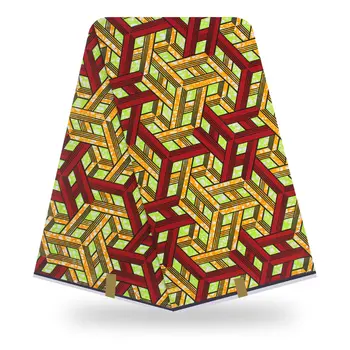 

African Real Cotton Wax Prints Fabric for Patchwork African 6yards 100% Cotton Fabric African Real Wax Ankara Fabric Y91206-8