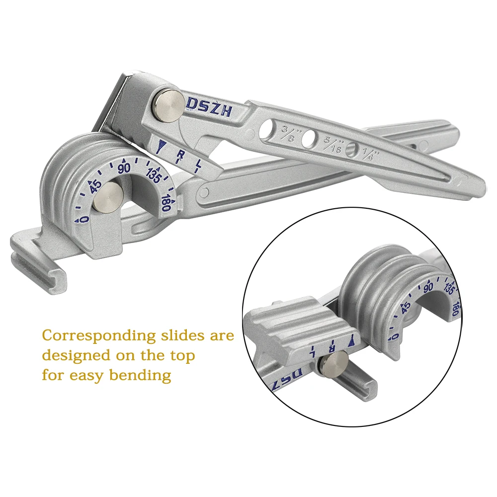 Tube Bender 3In1 Pipe Bending Machine 180 Degree Metric Tubing Hand Tool 6mm 8mm 10mm | Инструменты
