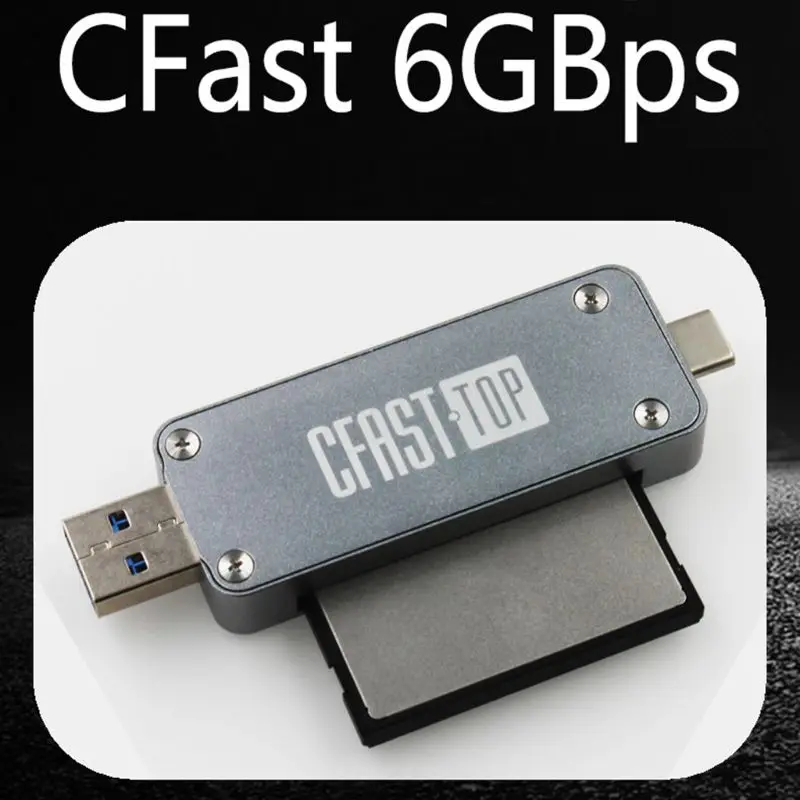 CFast кард-ридер USB3.1 двухпортовый USB-A USB-C портативный GEN2 10 Гбит/с