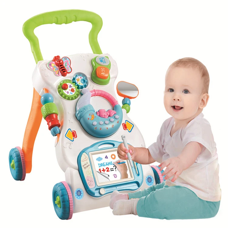 Walkers Baby Trolley Baby Walker With Wheel Music Baby Toys Andador Para Bebe Trotteur Bebe Girello Per Bambini Montessori Toys Walkers Aliexpress