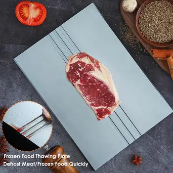 

Fast Defrosting Tray Thaw Frozen Food Meat Fruit Quick Defrosting Plate Board Defrost Kitchen Quick thawing plate Gadget Tool