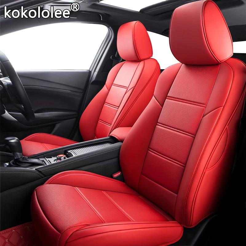 US $161.85 Kokololee Custom Leather Car Seat Cover Set For Toyota Corolla PRIUS Prado Land Cruiser RAV4 CROWN Camry Highlander CHR Alphard