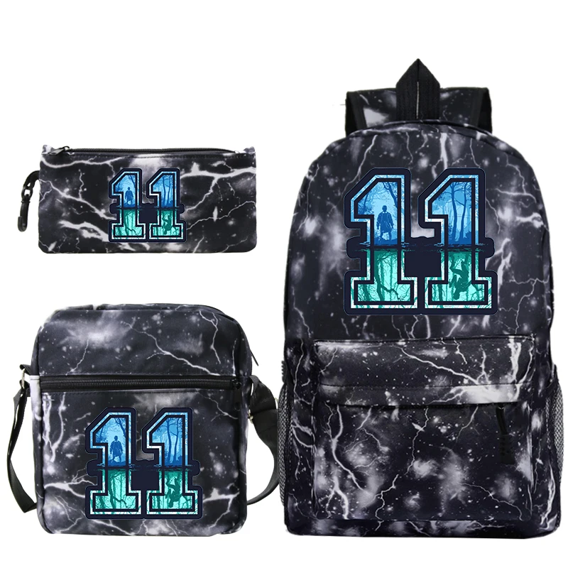 Sac A Dos 3 шт./компл. рюкзак Eleven Mochila Stranger Things Рюкзак В Стиле Хип хоп школьные сумки на