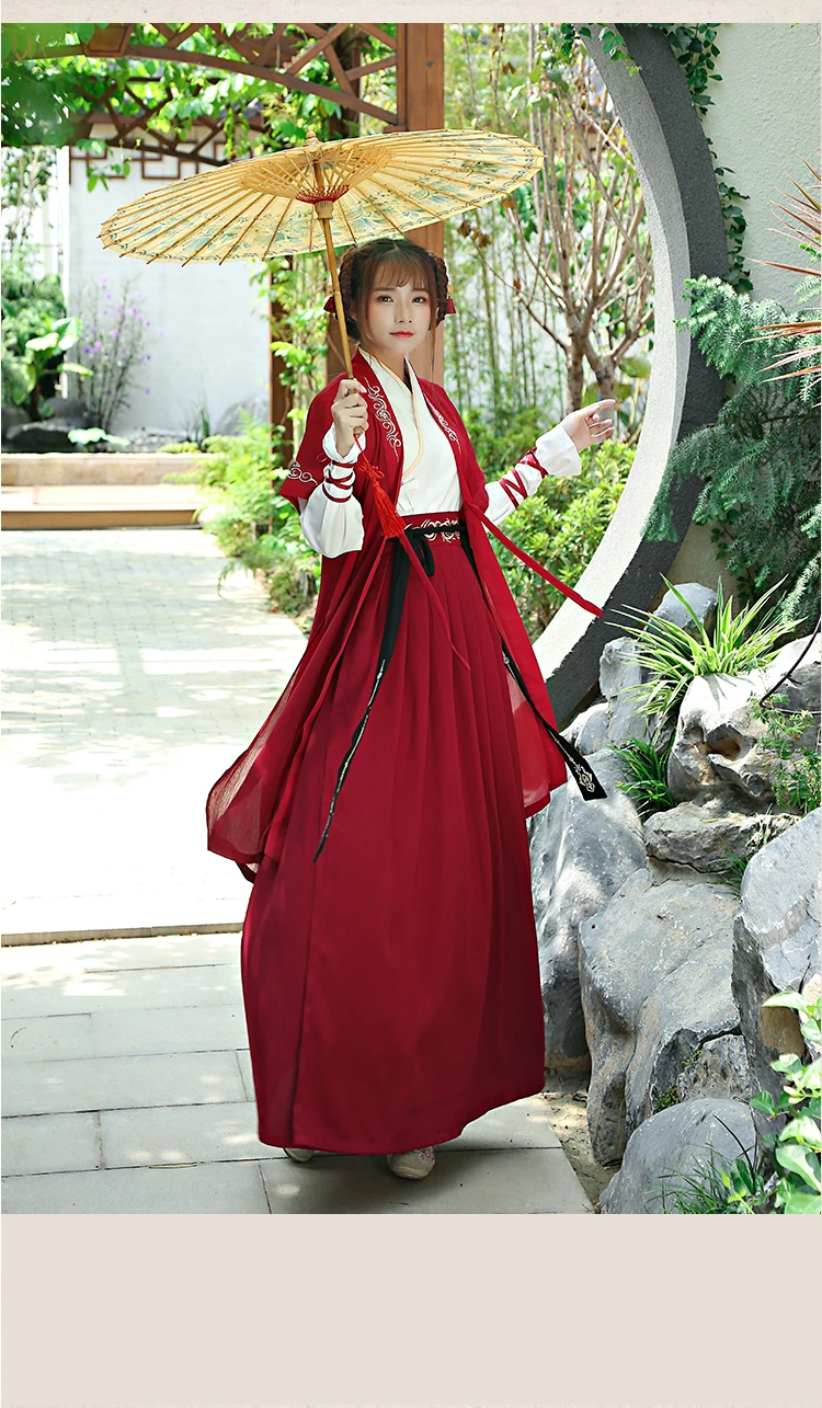 Китайский народный танец одежда Hanfu для женщин Национальный ушу Одежда феи платье взрослых династии Тан древние сценические костюмы DN4148