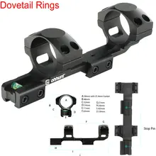 11 мм 3/" ласточкин хвост Воздушный пистолет кольца для прицела винтовки охотничьи 1 дюйм 25,4 мм 30 мм офсетная напрвляющая для прицела с пузырьковым уровнем кольца