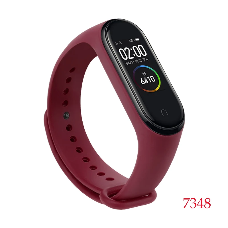 Для Mi Band 4/3 силиконовый ремешок Для Xiaomi Miband 4 Не исчезнет Металлическая кнопка браслет аксессуаров Miband 4 Зарядный кабель