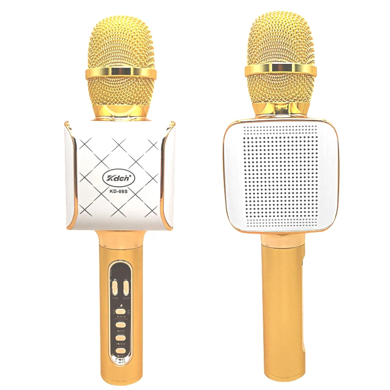 KD-08S беспроводной bluetooth-микрофон для караоке Ручной USB записывающий динамик домашние вечерние KTV открытый портативный микрофон эхо эффект