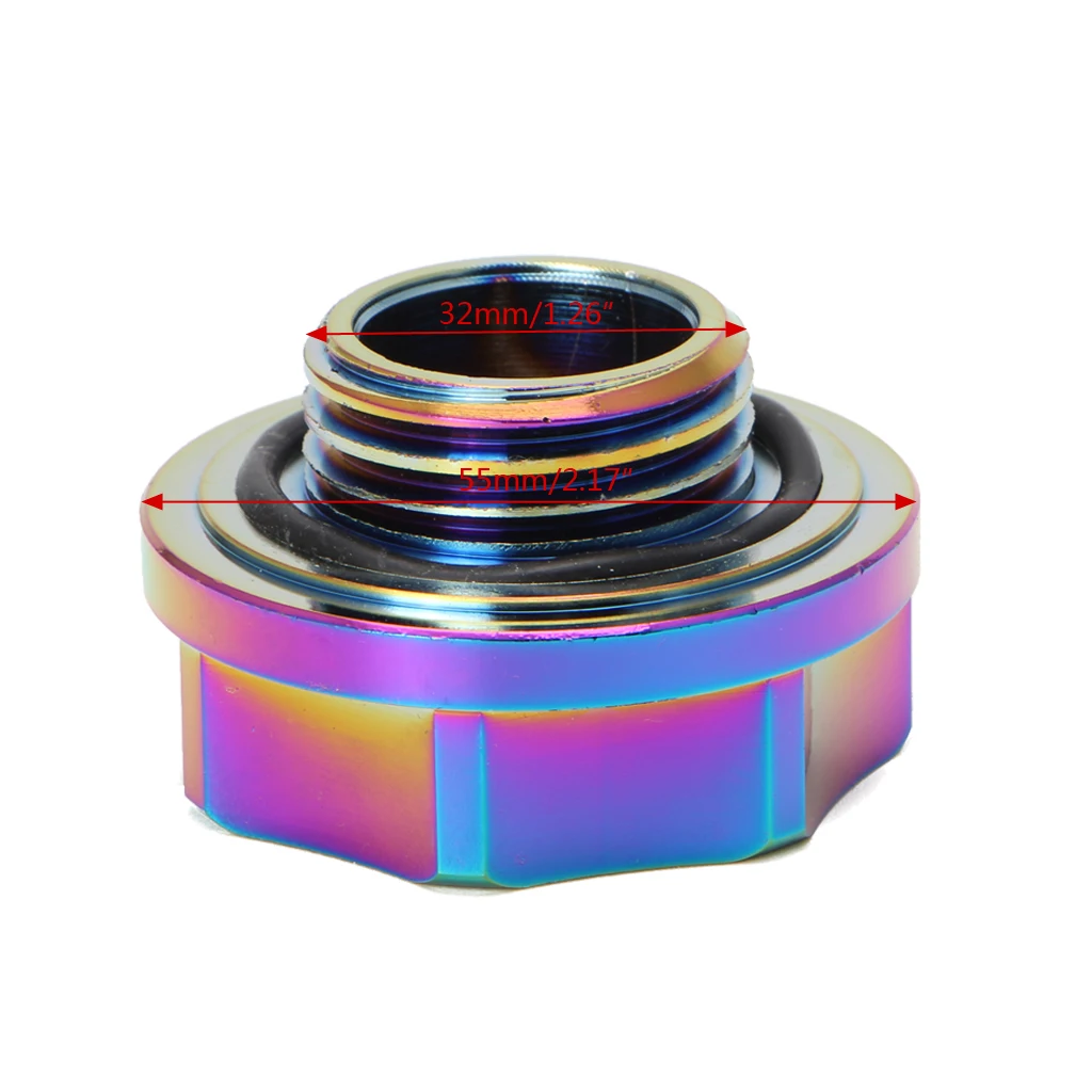 Aluminum Automobile Vehicle Oil Cap Fuel Tank Oil Cover Engine Filler Cap For Honda D/B/H/K/F/L-Series Mugen Car Accessories Oil Fuel Cap