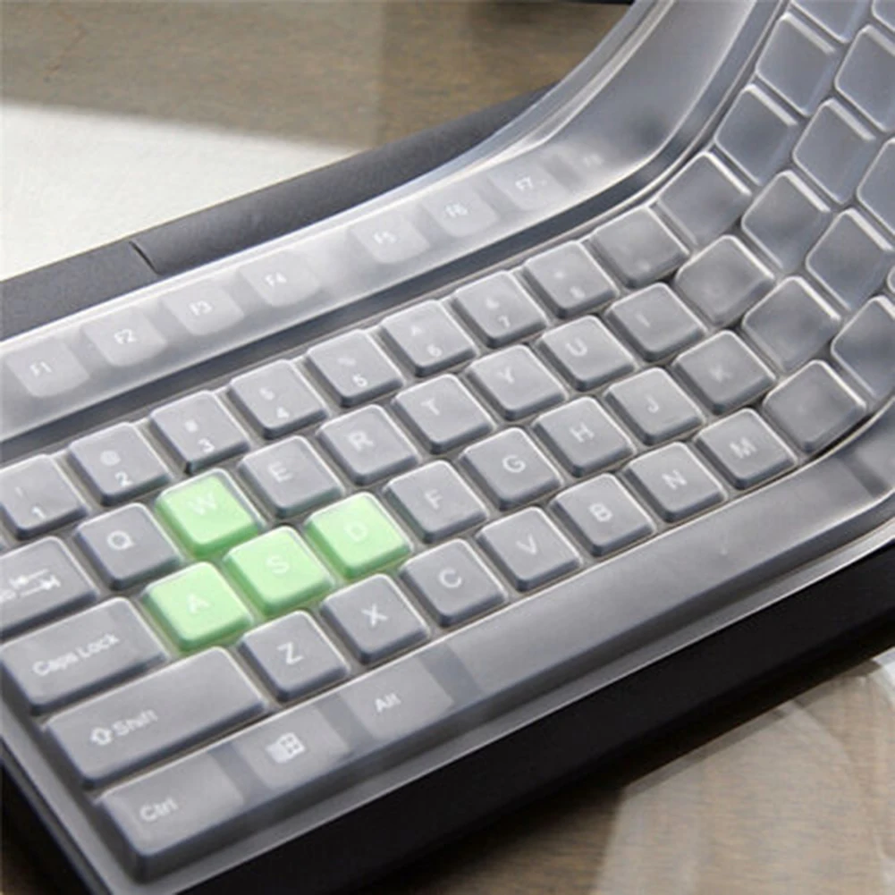 1PC Universal Silicone Desktop Computer Keyboard Cover Skin Protector Film Cover Skin Protector Film Cover Waterproof