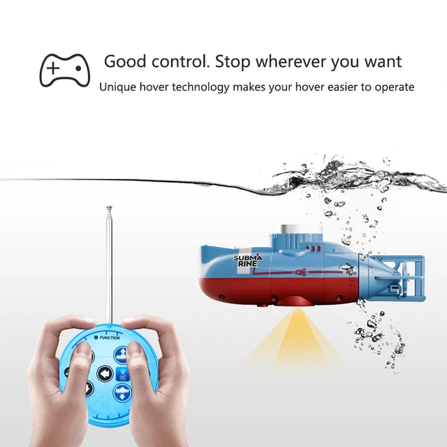 Remote control submarine children's diving aquarium toy Mini military model remote control simulation nuclear submarine 3
